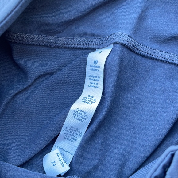 Lululemon Cobra Crop Leggings Size 4 NWT Coal - Picture 4 of 5